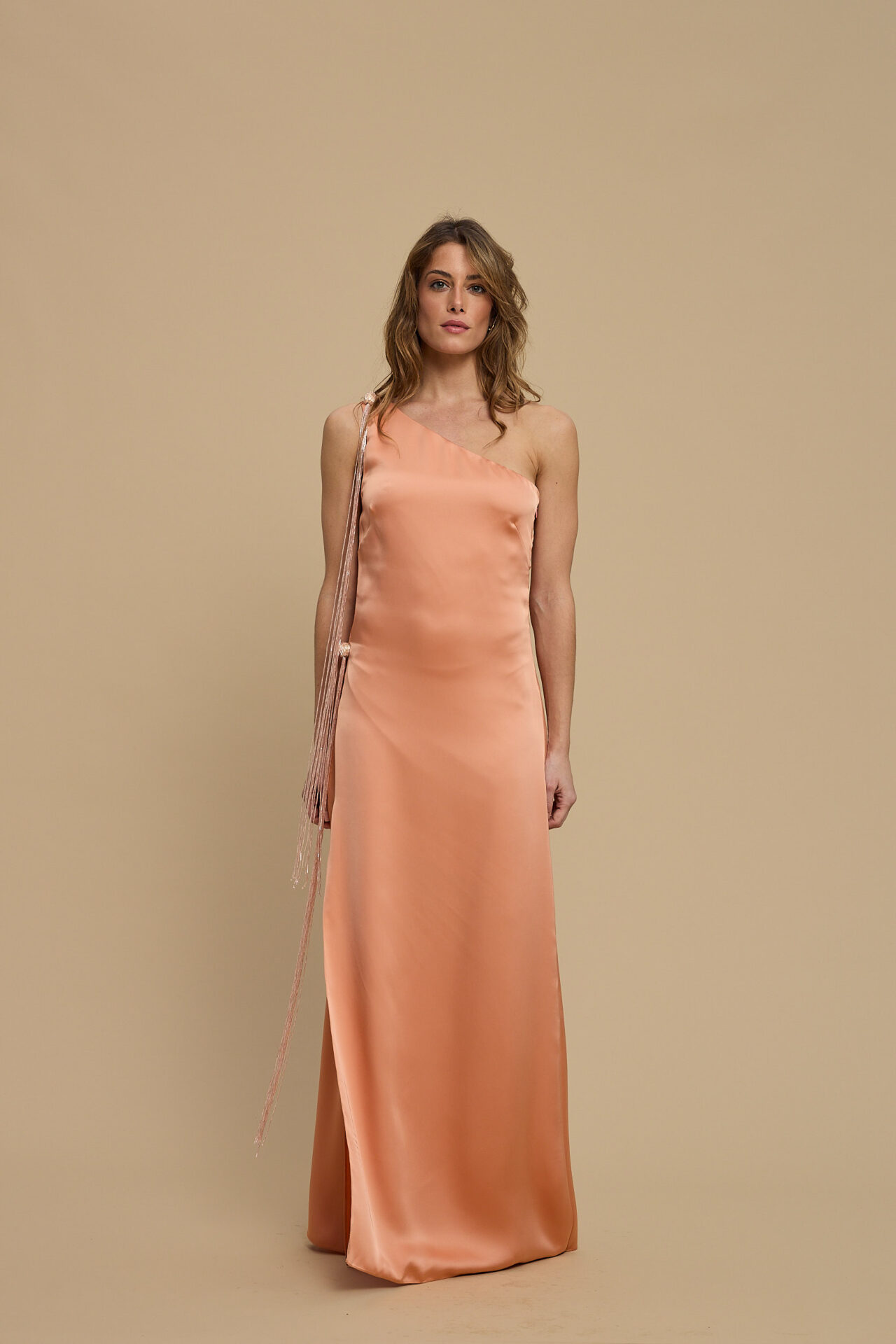WEB_LACHAINE_SS2629240 ALINE DRESS PEACH - Image 1