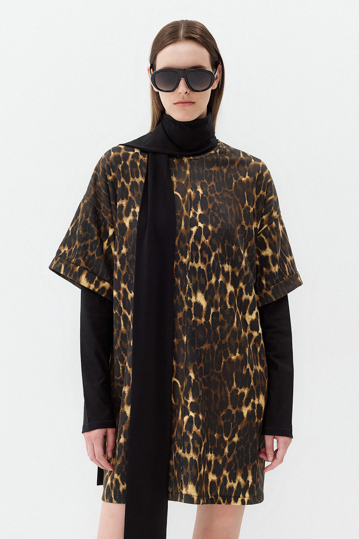 2026_07_23-Dolce-Domenica3035 EMILIA PUNTO LEOPARD PRINT DRESS - Image 1