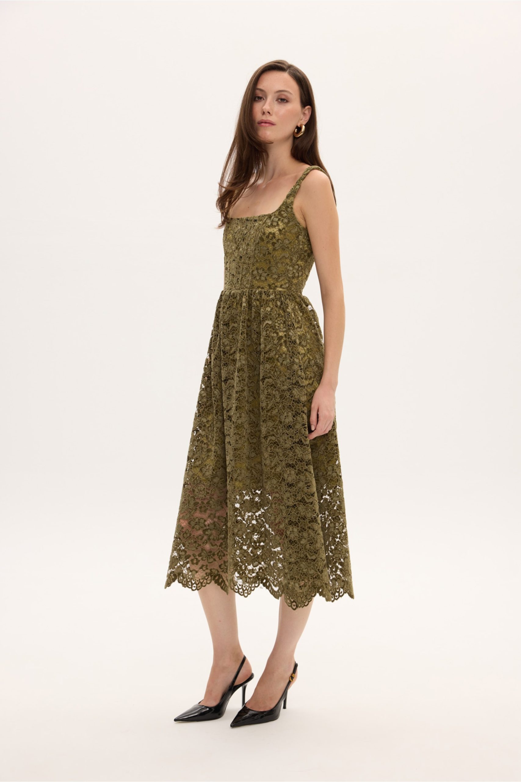 Untitled Capture43884-1800x2700 OLIVE LACE VELVET DRESS - Image 1