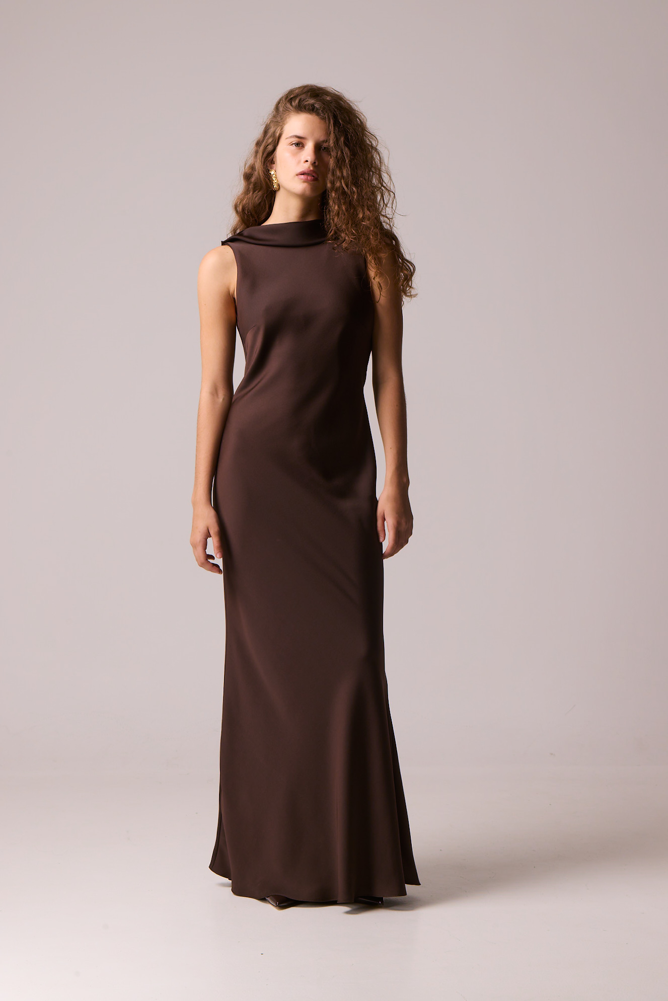 twenty_29_06_19098 SIENNA DRESS BROWN - Image 1