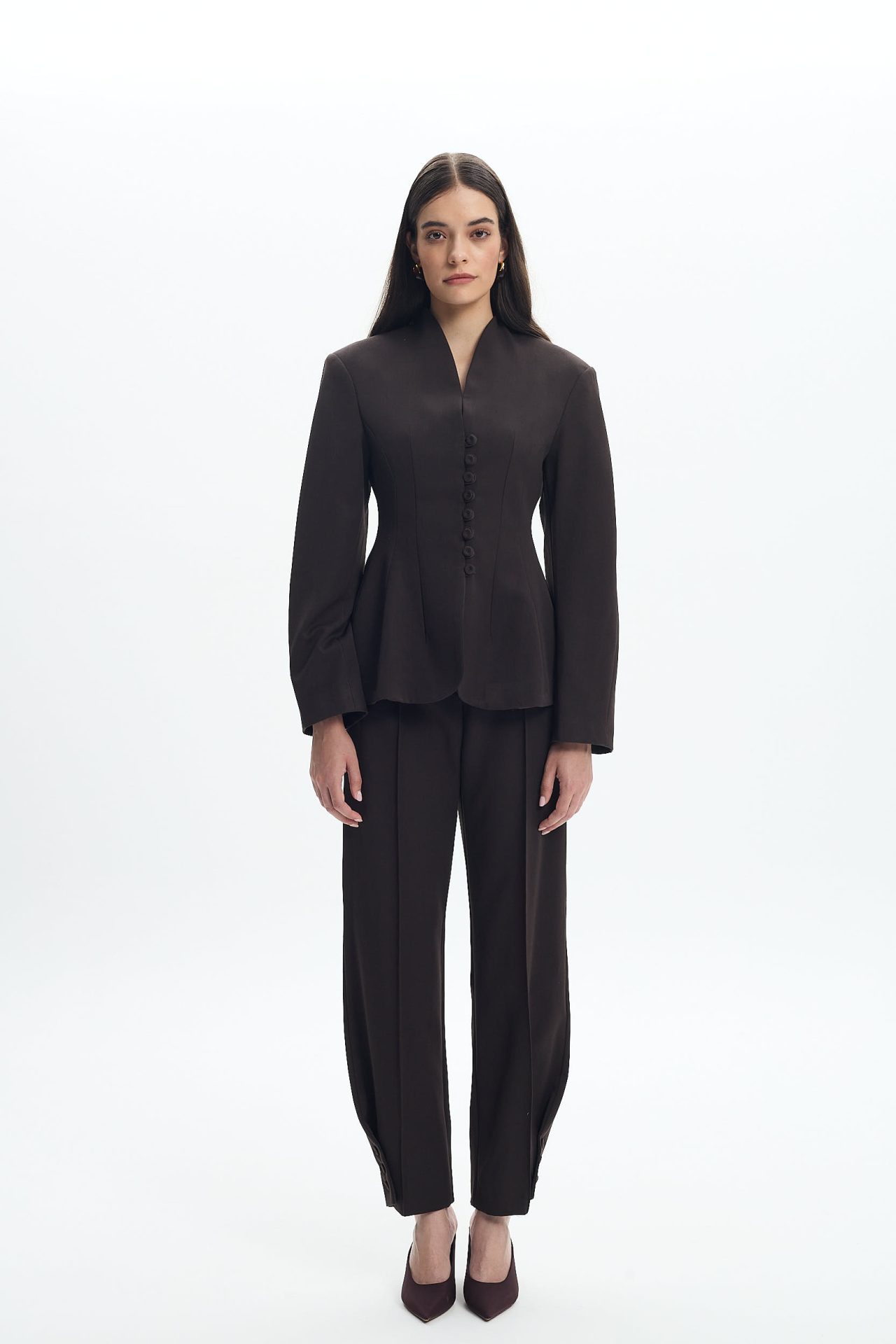 LACHAINE-FW2656645 SESILIA PANT BROWN - Image 1