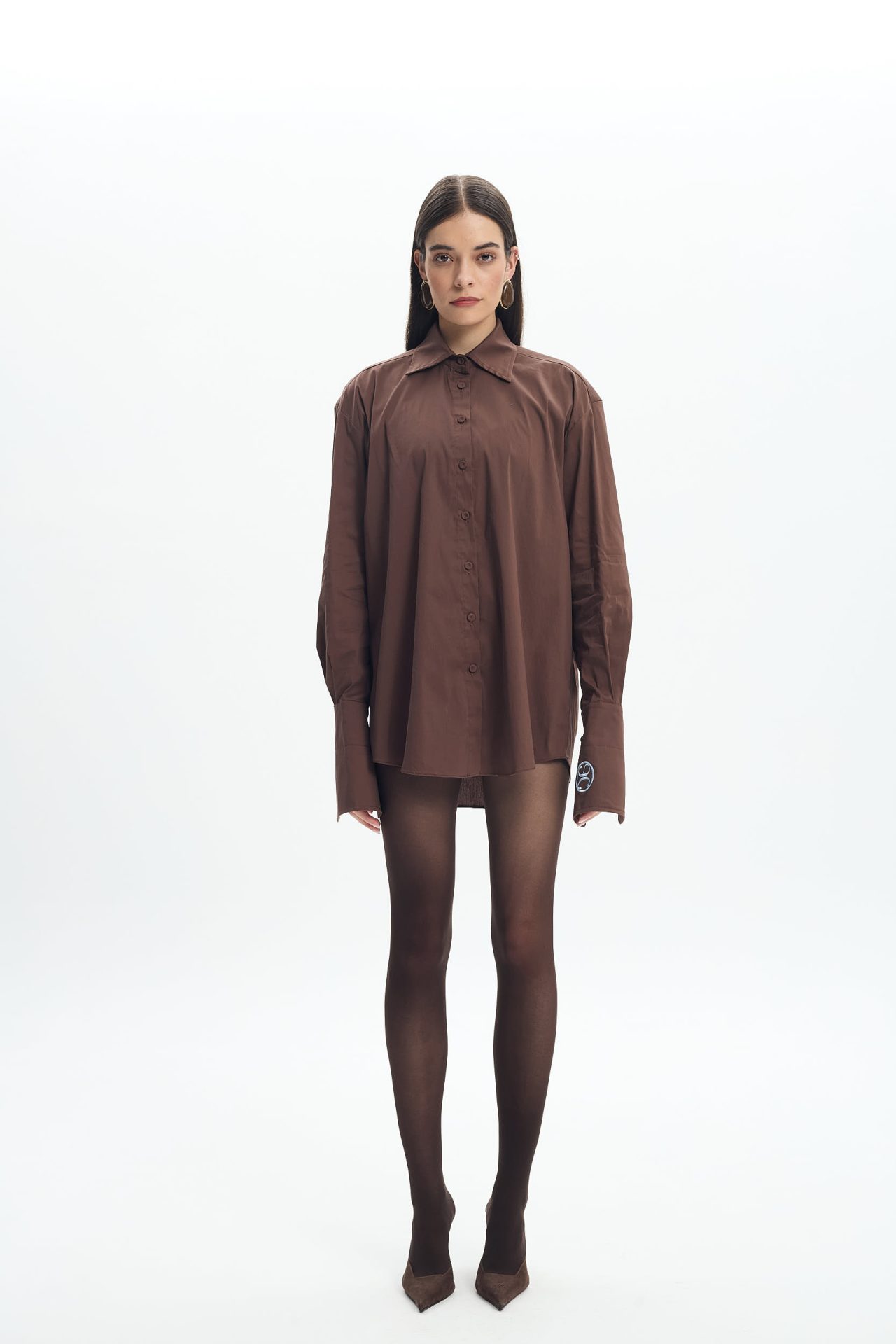 LACHAINE-FW2658047 ALIA SHIRT BROWN - Image 1